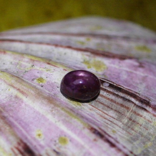 Rubin oval cabochon - 1,