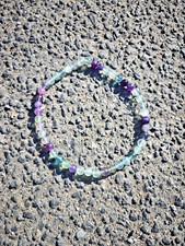 Regenbogenfluorit Kette a 8 mm