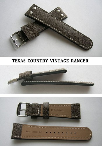 Echtleder nietenuhrenarmband - echtleder,