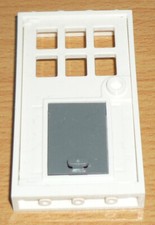 Lego City Tür 1 x 4 x 6 mit Hunde-/ Katzenklappe in weiß