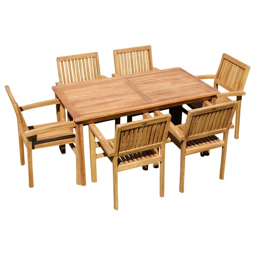 Teak set gartengarnitur - set,