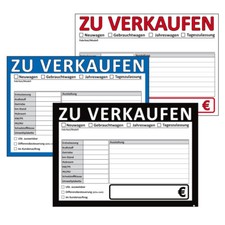 Kfz verkaufsschilder din - kfz,