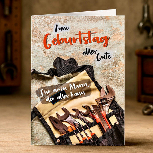 Handwerker geburtstagskarte - handwerker,
