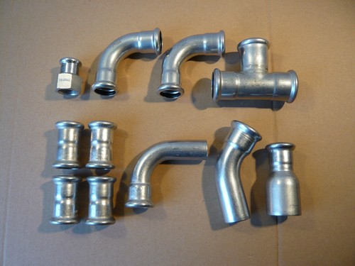Pressfittings edelstahl 22 - edelstahl, 18