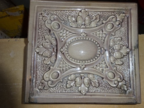 Ofenkachel antik jugendstil - ofenkachel,