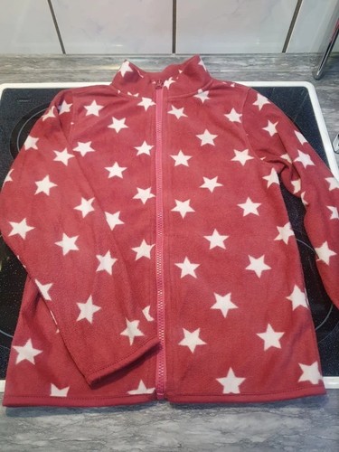 Weinrote sterne fleecejacke - weinrote, "sterne"