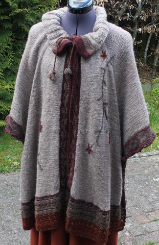Poncho handarb aus georgien - poncho,,