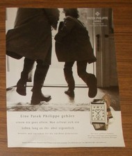 Seltene Werbung vintage PATEK PHILIPPE GONDOLO Uhr 2004