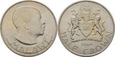 Malawi 1/2 Crown 1964  14 g