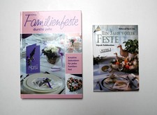 2 Bücher Familien-Feste Dekoideen / Tischdekorationen basteln