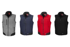 Result Dicke Herren Damen Softshellweste Softshell Bodywarmer R123X Neu