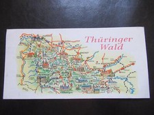 AK Thüringer Wald,Panoramakarte,Landkarte,Orientierungskarte,um 1975