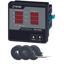 EM-100D Einbaumessgerät Fronteinbau Schalttafel Strom Spannung Frequenz