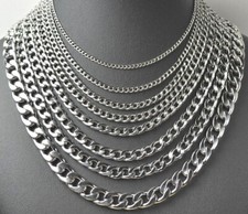 Panzerkette Edelstahl 2/2.5/3/3.5/4/4.5/5/5.5/6/7/7.5/9/10 MM breit Gliederkette