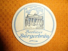 Uralter / Seltener DDR VK  Bierdeckel - Berliner  Bürgerbräu in blau  !!