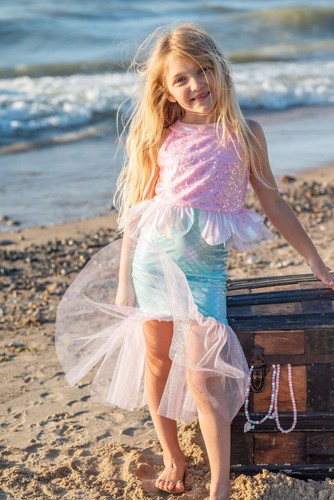 Meerjungfrau kleid pink - meerjungfrau,