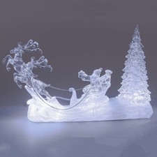 Rentier + Santa 34 cm