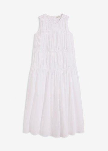 Maxikleid mit raffungen - maxikleid, aus