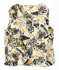 BIG CHIC Damen Trägershirt Bluse Top EU 48 2XL Mehrfarbig Ikat Viskose MA12