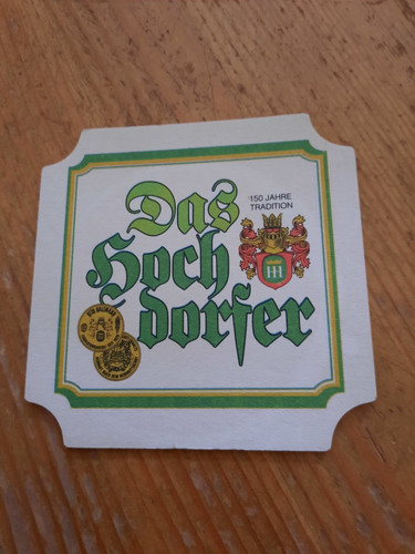 Bierdeckel das hochdorfer - hochdorfer, rs