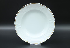 Rosenthal Sanssouci Suppenteller Teller Porzellan weiß mit Goldrand Ø 25,5 cm