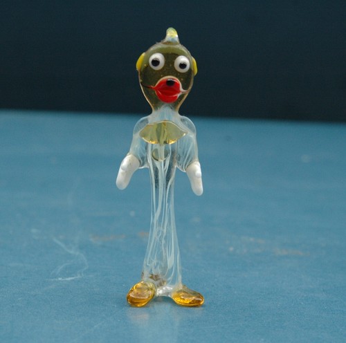 Glas figur clown - -,