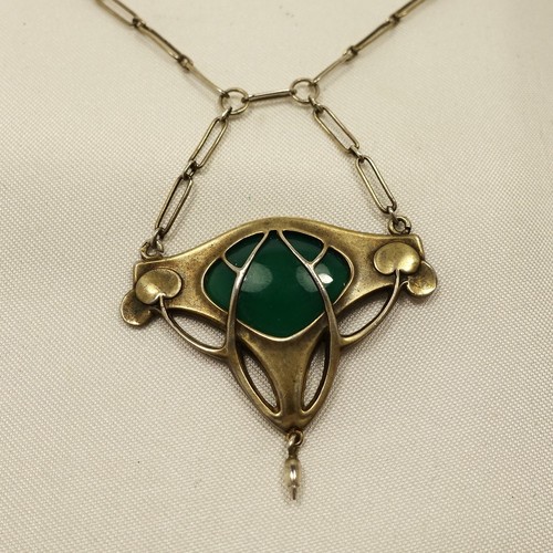 Jugendstil collier 800 silber - jugendstil,