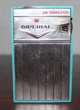 SIX Transistor Radio Imperial, mot Hülle und Schlaufe, s. Beschreibung (K4)