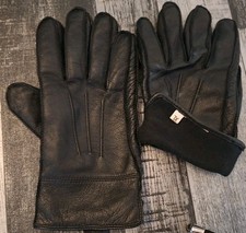 Echte Lederhandschuhe Winter Herren XL Fleece gefüttert