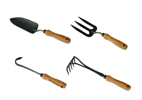 Teak gartenwerkzeug 4er - gartenwerkzeug, set