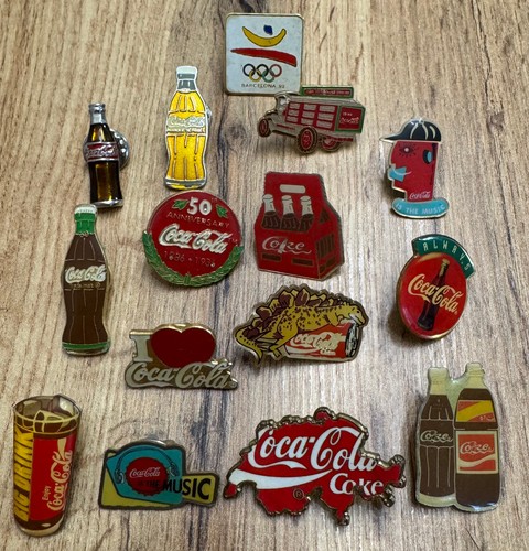 Coca cola pin set - cola,