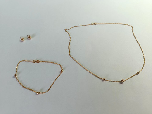 3tlg kugel schmuckset 333 - 3tlg,