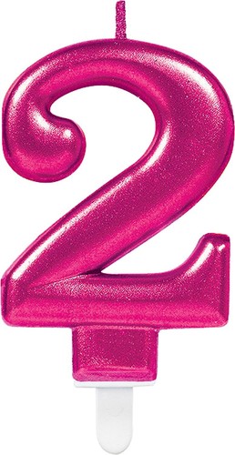 Kuchen kerzen pink zahlen - -,