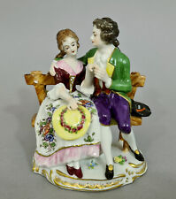 A1375 Rokoko Figurengruppe, verliebtes Paar, Figur Höhe 14cm,  Älteste Volkstedt