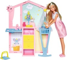 Simba 105733590 - Steffi Love Newborn Baby Room, Schwangere Puppe mit Baby 29cm