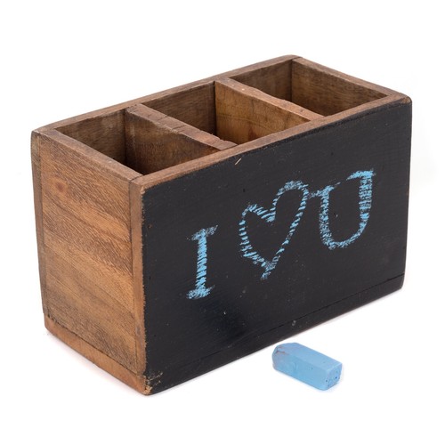 Stiftehalter aus holz mit - stiftehalter,