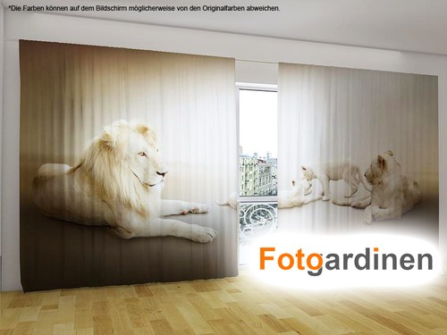 Fotogardinen löwe vorhang - fotogardinen, "löwe"