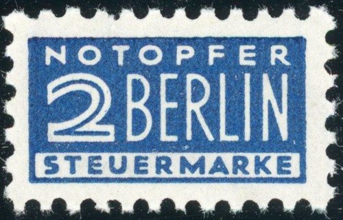 Notopfer berlin minr a v - notopfer, 2