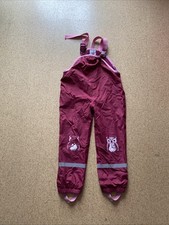Matschhose Lila Größe 116 mit Träger