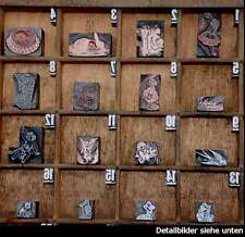 Druckstock Jugendstil Ornament Stempel Zierelement Druckplatte Galvano Klischee