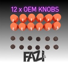 12 x ORANGE OEM KNÖPFE DJ