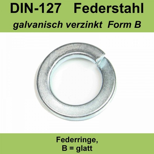 Din 127 federringe b - 127,