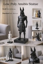 Low Poly Anubis Statue –