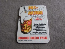 Bierdeckel ,  Haake - Beck Pils , unausgefüllt