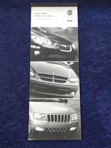 Chrysler jeep preisliste - chrysler,