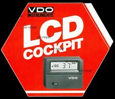 Werbe Aufkleber - VDO LCD Cockpit - 15x13cm - Vintage 80er Reklame