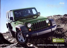 248825) Jeep Wrangler - Preisliste & Extras - Prospekt 10/2009
