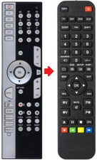 Ersatz Fernbedienung passend für Medion Tevion RC1231 / MSN 40033400