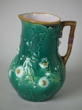 Klein Minton Majolika Blatt & Blumen Krug