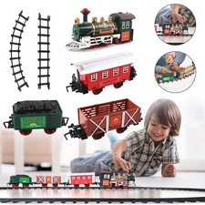 Elektrische Zug Spielzeug Eisenbahn Kinder Elektrisch mit LED Licht & Geräuschen